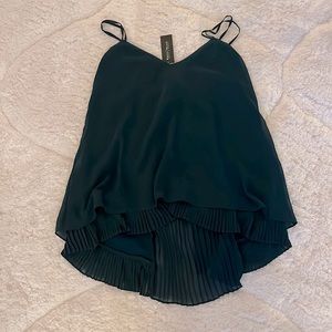 White House Black Market pleated tank. Petite medium. New!